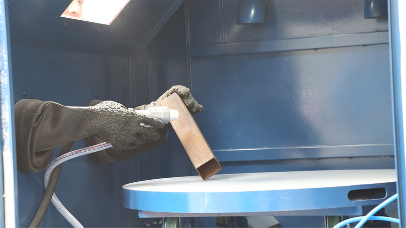 Surface cleaning vapor aqua blasting machine