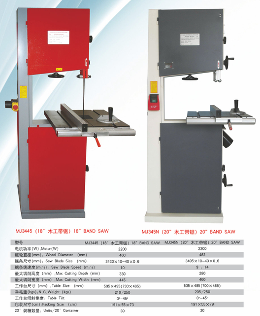 20 ' WOOD BAND SAW MJ3445-MJ345N