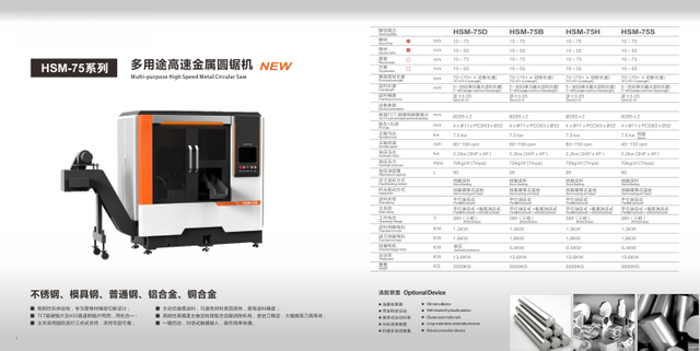Muti-purpose high speed metal circular saw HSM-55/110 series 