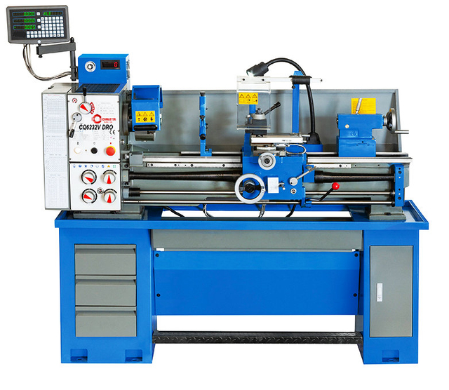 CQ6232V DRO GEAR HEAD LATHE WITH INVERTER 230V