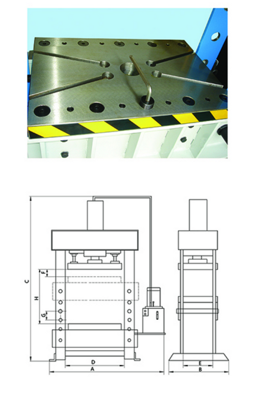 HPD HYDRAULIC DIE PRESSES ( FOR BLANDING ,BENDING ,AND DIES)