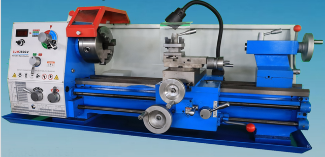 BIG SPINDLE 52MM VARIO STEPLESS LIGHT DUTY LATHE CJM360GV
