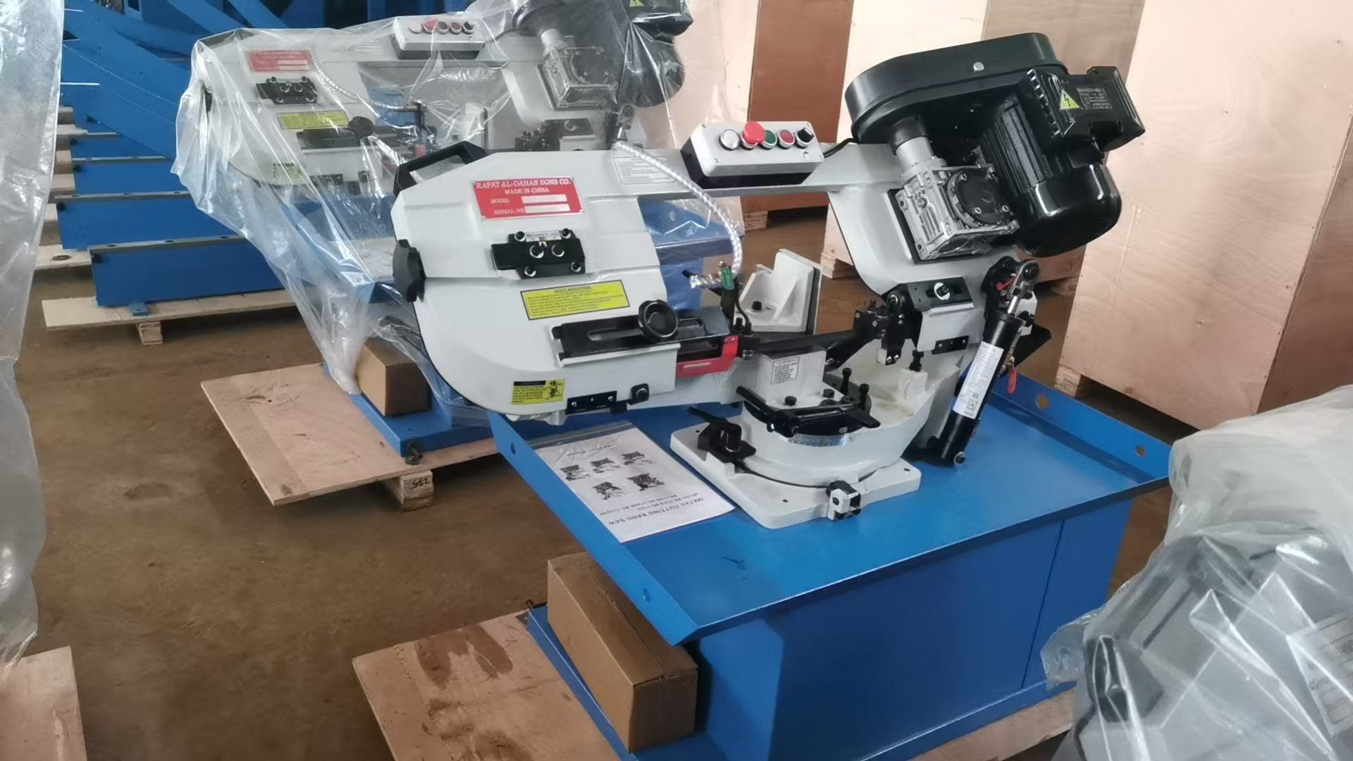 Mini Rotary Metal Cutting Band Saw Machine BS-712R(BELT DRIVE )