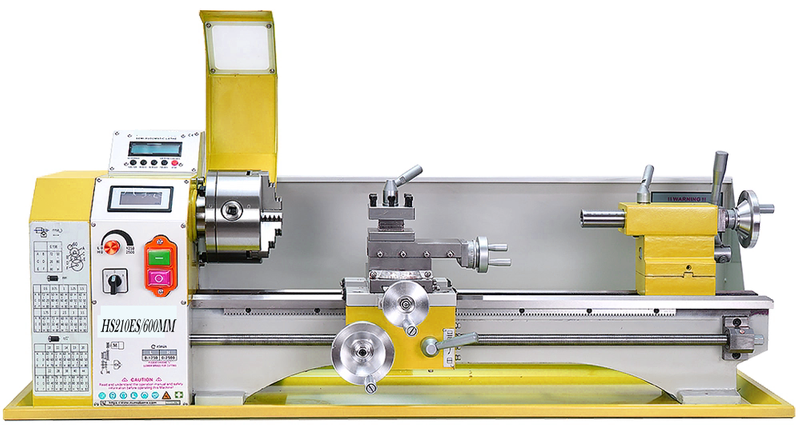 HS210ESX600 Auto Left&Right Threading Making Mini CNC Metal Lathe Machine