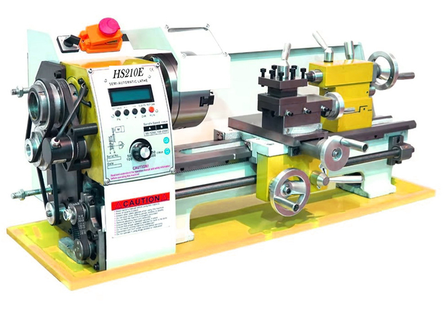 HS210E Auto Left&Right Threading Making Mini CNC Metal Lathe Machine