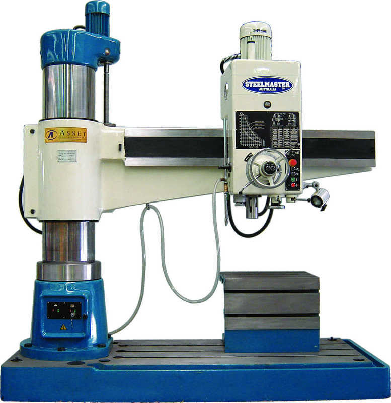 RD2063. Radial Arm Drill Steelmaster. 2000mm Arm, 63mm Drilling Capacity, 5 M.T. Spindle,