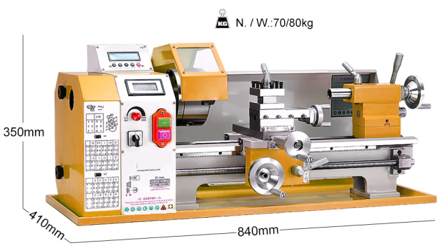 HC210ESX400 Auto Left&Right Threading Making Mini CNC Metal Lathe Machine