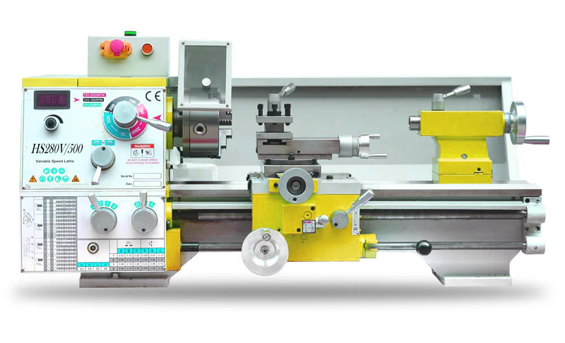 HS280V/500 1500W Motor MT5 Spindle 280*500MM Thread Making Metal Lathe Machin