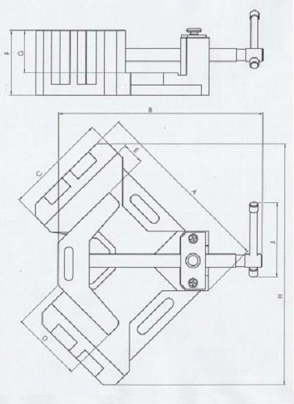 QKY 90 DEGREEE ANGLE VICE CLAMP 