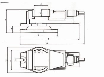EK MACHINE VISE WITH SWIVEL BASE 