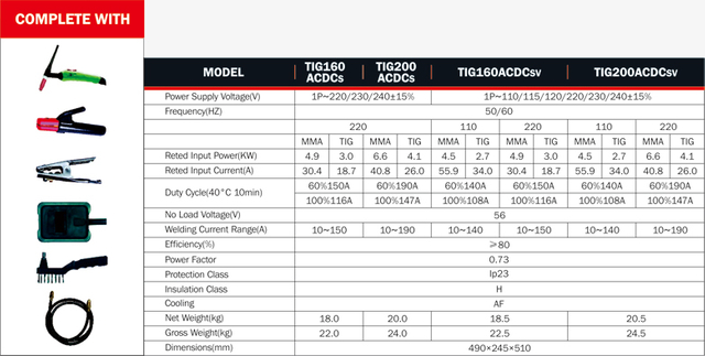 TIG ACDC INVERTER WELDER
