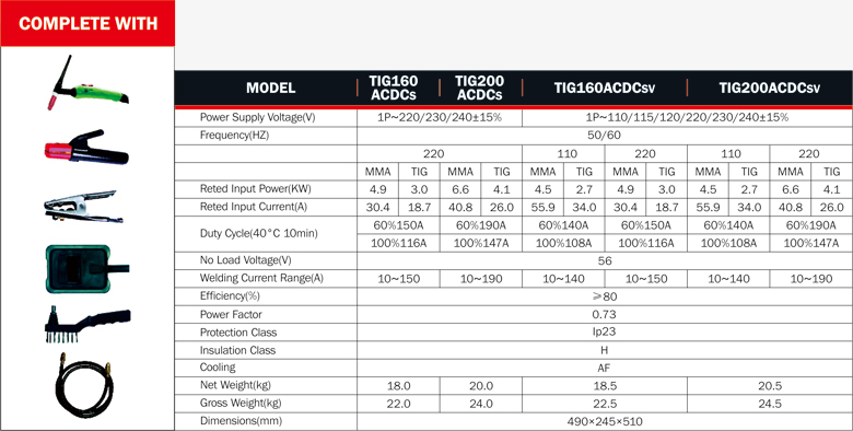 TIG ACDC INVERTER WELDER