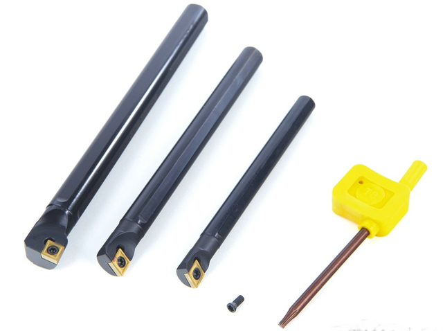 3 Delige Binnendraaibeitelset met HM Wisselplaten